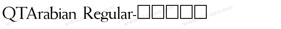 QTArabian Regular字体转换